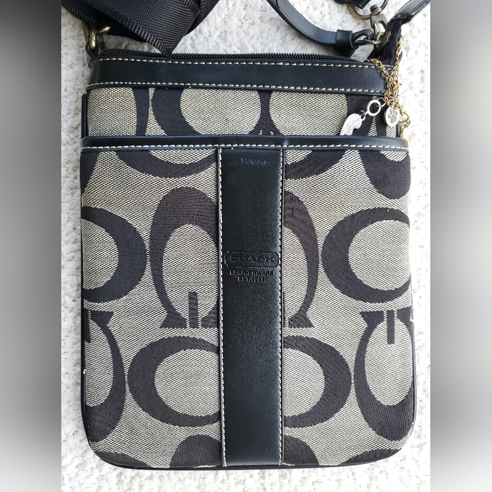 Coach Signature Crossbody Bag, Damaged - Picture 3 of 5
